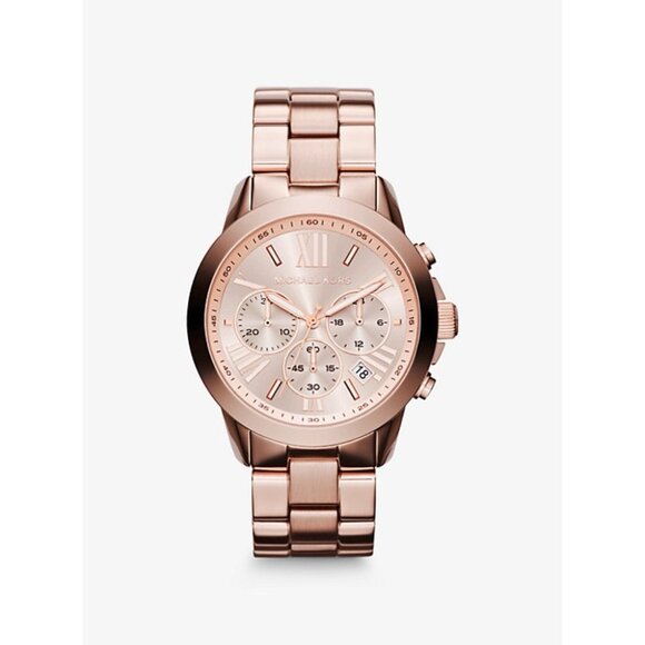 Michael Kors Bradshaw Oversized Rose Gold-Tone Watch - Picture 1 of 9